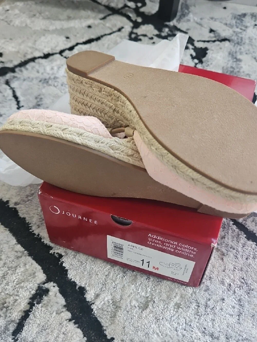 Journee Espadrille Wedge Shoe
